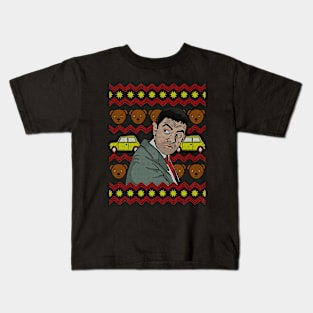 Mr Fool // Xmas Sweater Teddy Retro British Tv Show Kids T-Shirt